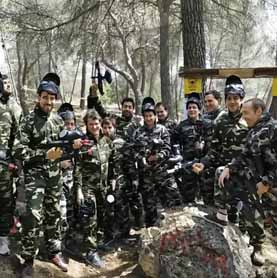 Paintball en el bosque, guadalajara, madrid