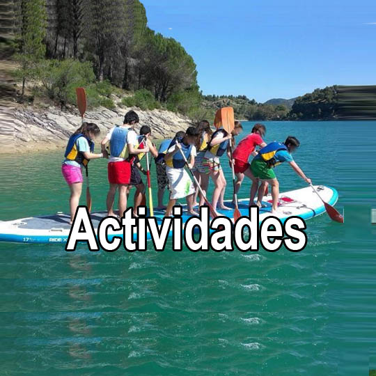 Centro de actividades en el pantano de entrepeñas, guadalajara, madrid, cuenca