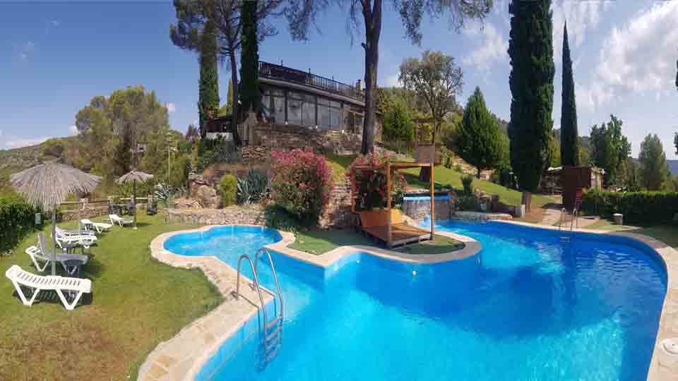 Hotel pantano entrepeñas, actividades acuáticas, piscina, barbacoa