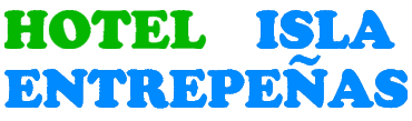 Logotipo hotel isla entepeñas, pantano